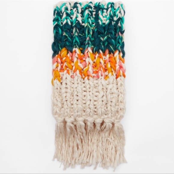 ZARA KNIT SCARF WITH FRINGES - Picture 4 of 7